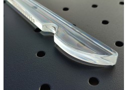 Вішалки-плечики акрилові 400х10мм. з золотистим гачком 